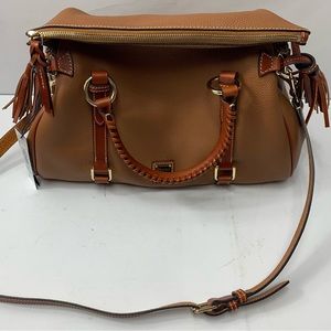 Dooney & Bourke Florentine Large Leather Satchel with Dust cover ( K2090561 )